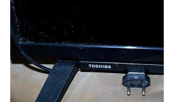 flat tv TOSHIBA, werking niet gekend, zonder kabels, zonder afstandsbediening